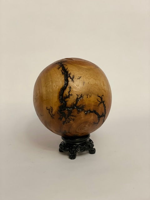 Decorative Wooden Orb Sculpture