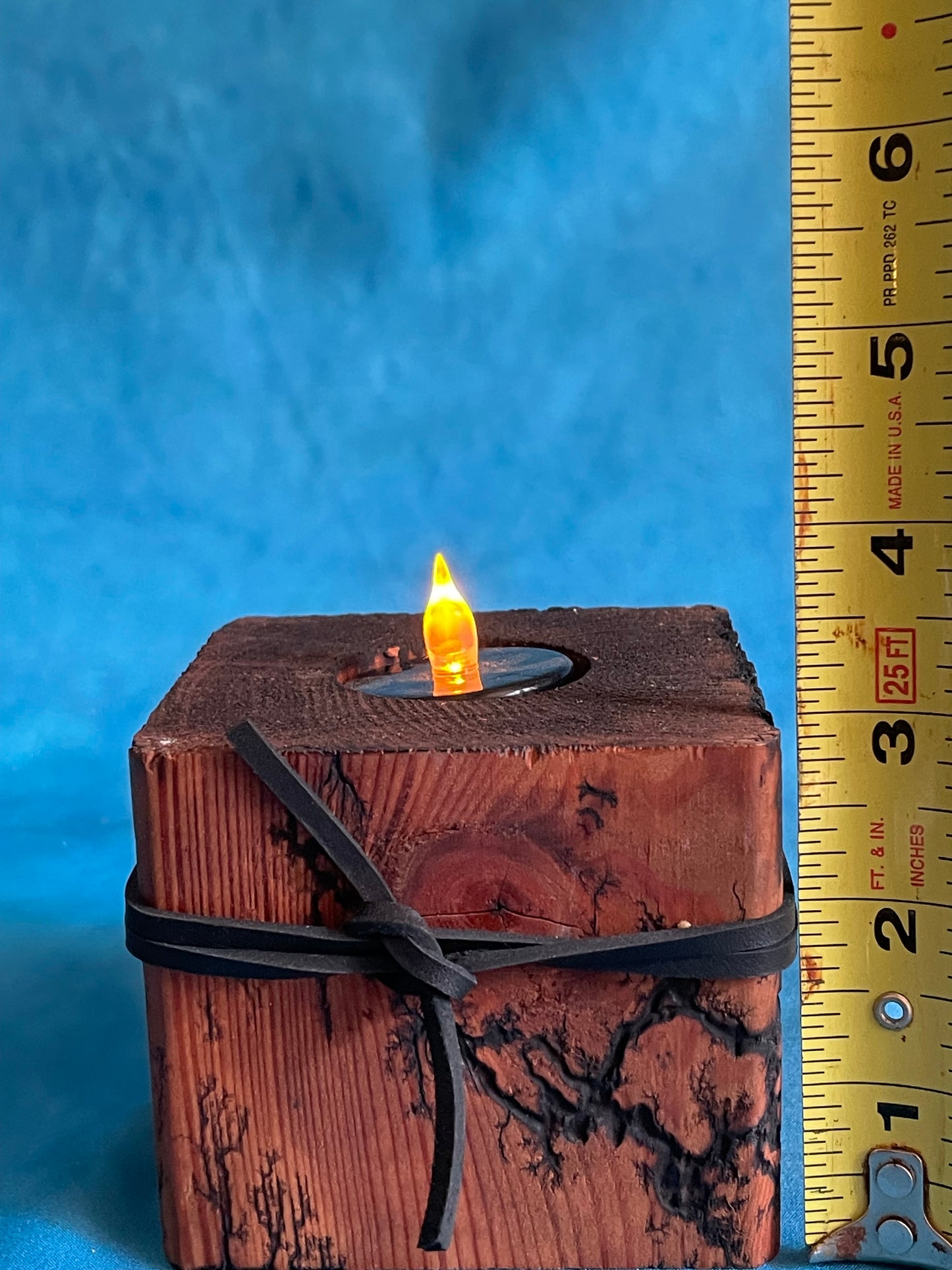 Rustic Block Candleholders