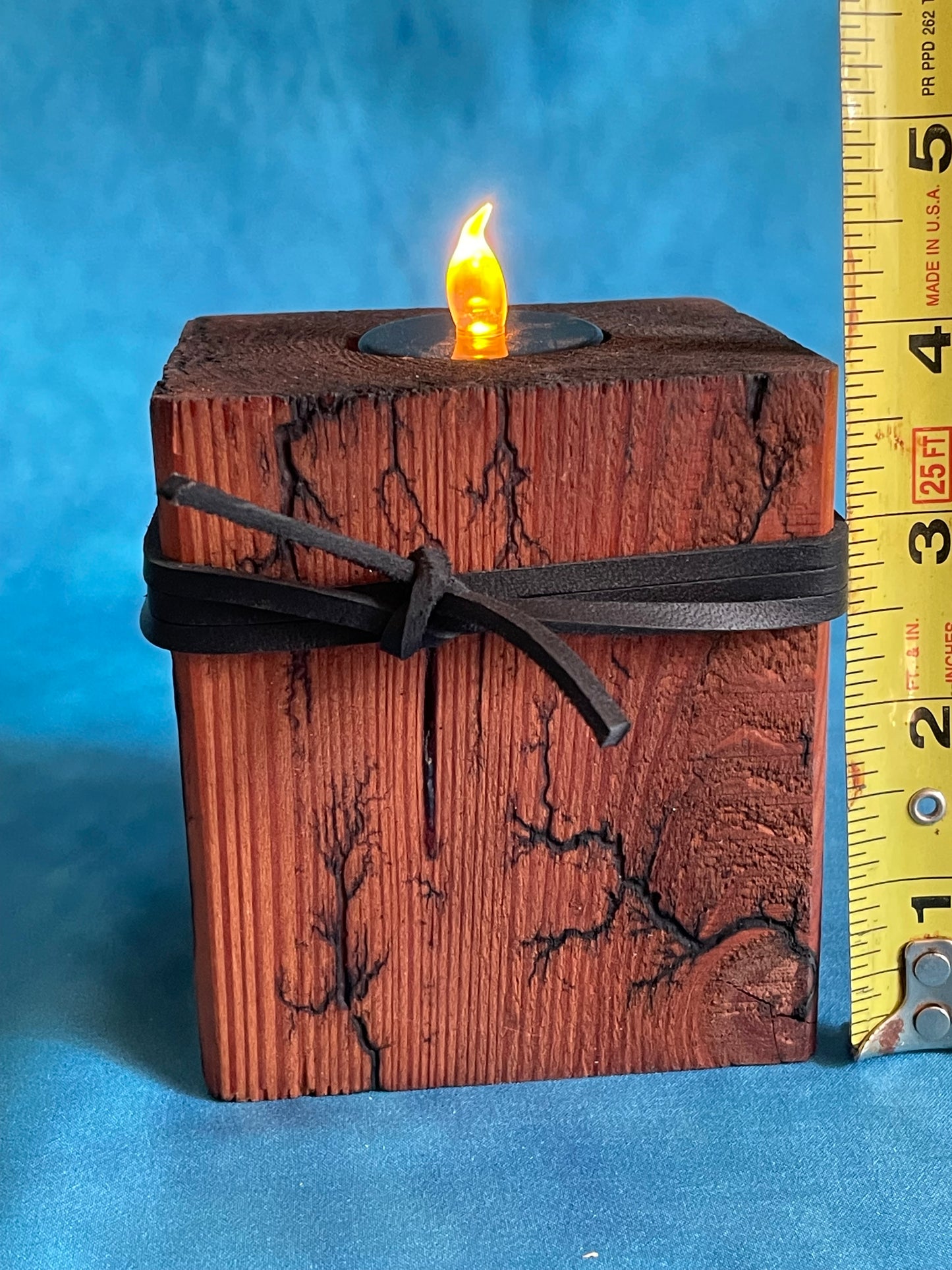 Rustic Block Candleholders