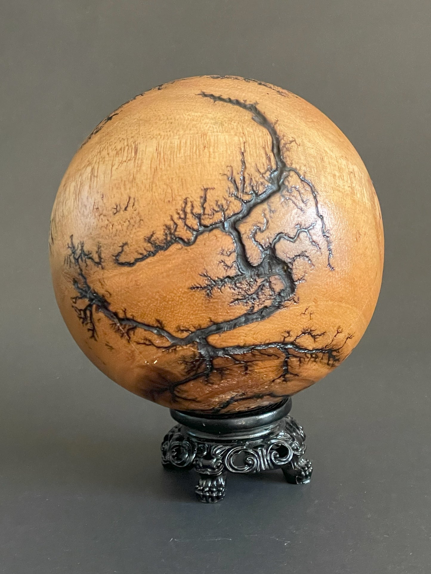 Decorative Wooden Orb Sculpture