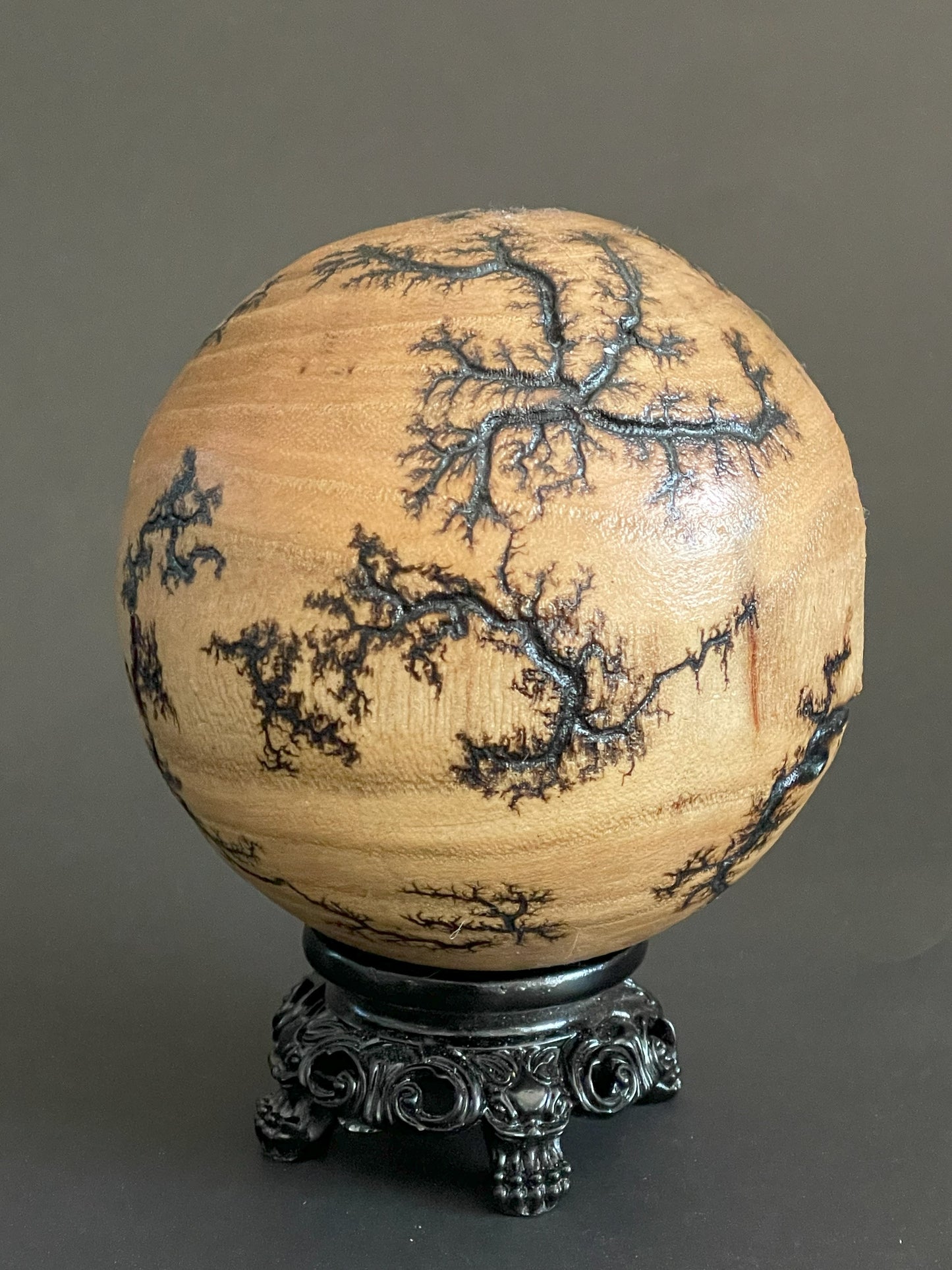 Decorative Wooden Orb Sculpture