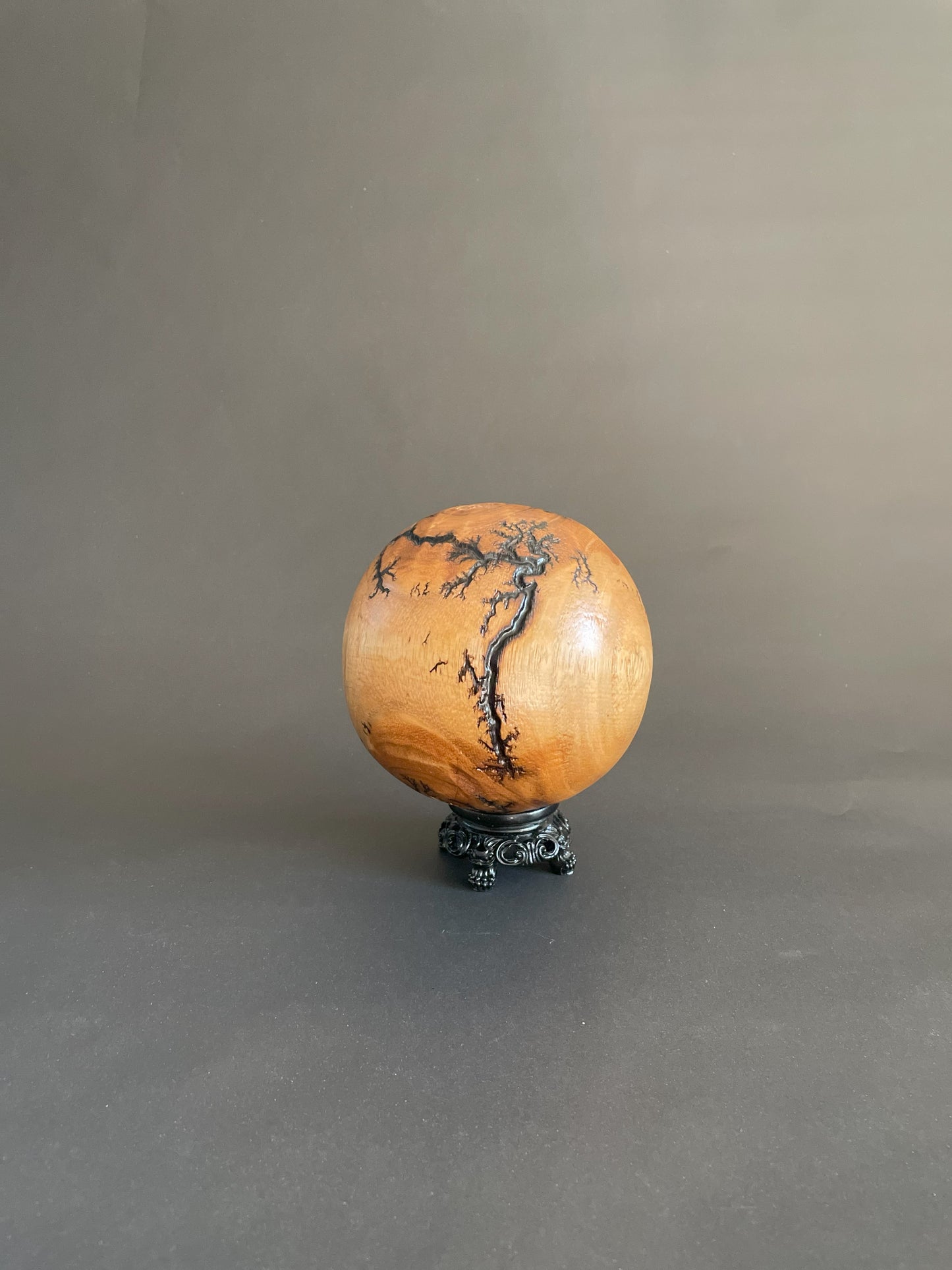 Decorative Wooden Orb Sculpture